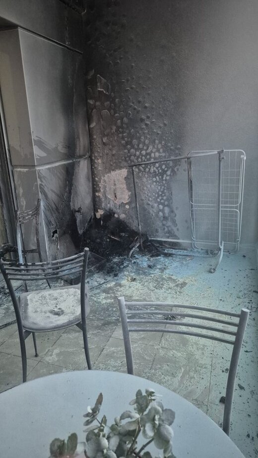 שריפה במגדלי הים התיכון גני תקווה. צילום: דוברות כיבוי אש והצלה