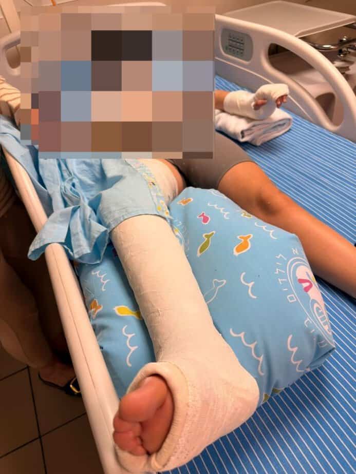 הילדה שנפצעה. צילום באדיבות המשפחה