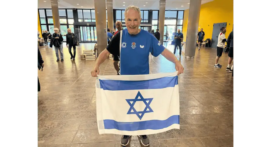 הלל שמר, מחזיק בתואר אלוף העולם בטניס שולחן למתמודדי פרקינסון. צילום באדיבות המצולם