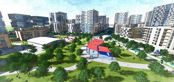 רשות מקרקעי ישראל הדמיה שכונת רבין אור יהודה-קרדיט ארי כהן-מיכאל וינד אדריכלות ובינוי ערים