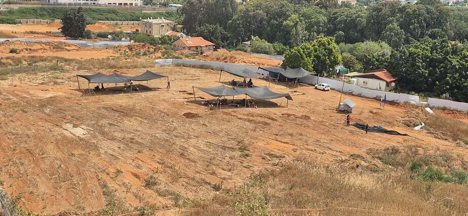 חפירות של רשות העתיקות בגני תקווה. צילום: אונו ניוז