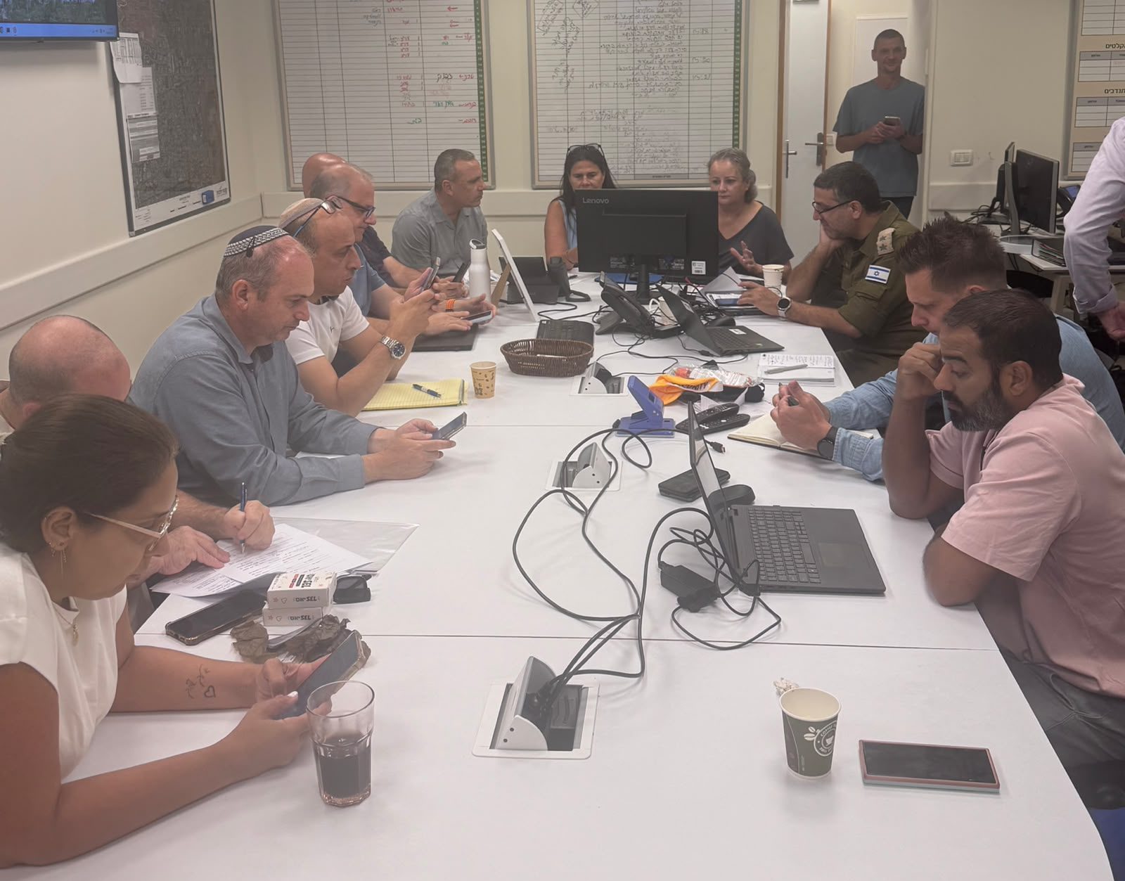 הערכת מצב בגני תקווה. צילום: דוברות עיריית גני תקווה