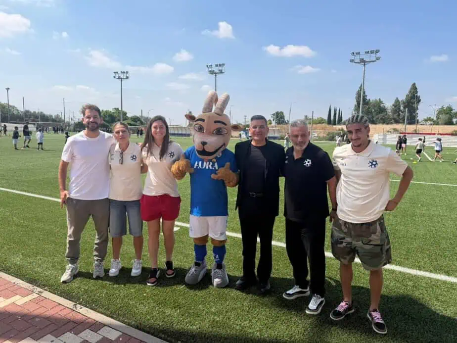 חגיגת הסיום של פרויקט "נבחרות הכדורגל" ביהוד-מונוסון. צילום פרטי