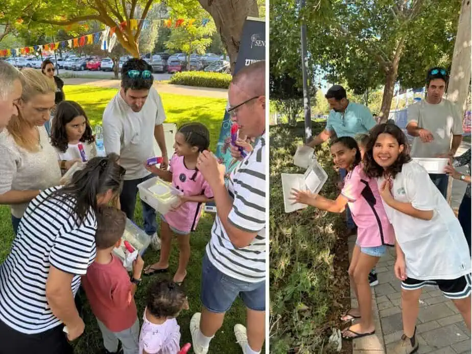 הדברה ביולוגית נגד יתושים בגבעת שמואל. צילום: עיריית גבעת שמואל