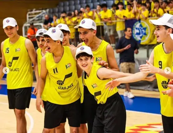 מכבי ת"א/גני תקווה אלופת ליגת ה-NBA ג'וניורס. צילום: יעל אמסילי – איגוד הכדורסל