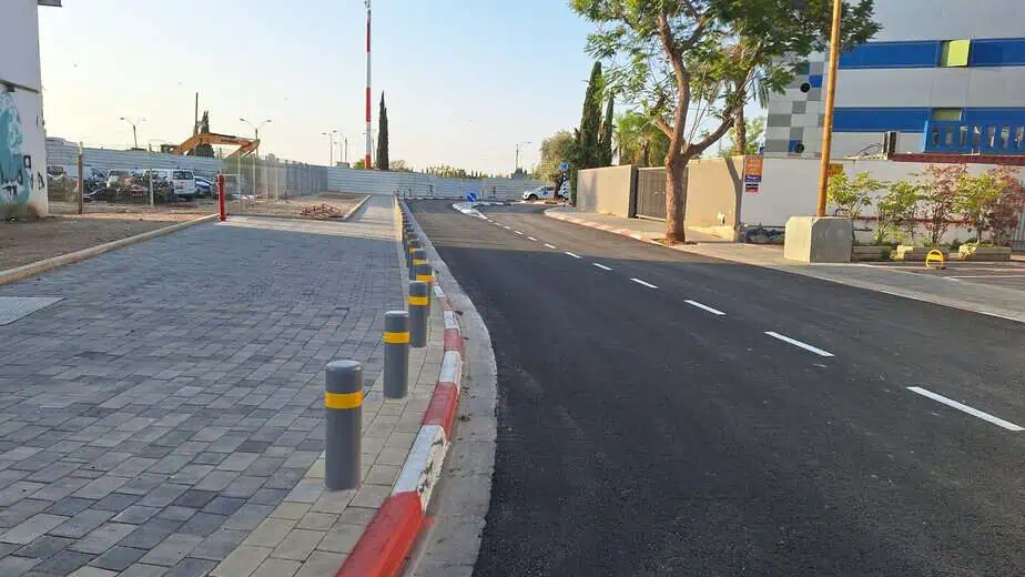פרויקט מובל גירון ברחוב שבזי שהסתיים