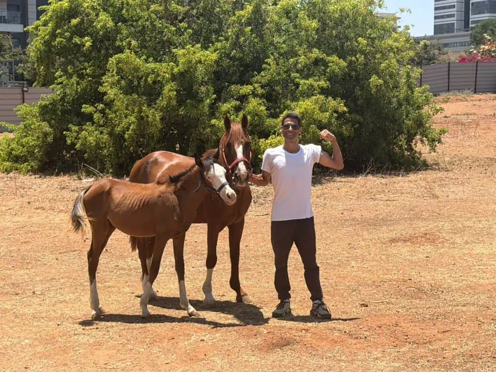 רפי בוטבקה בעליה של חוות הרכיבה הטיפולית "טיפולס". צילום: אונו ניוז