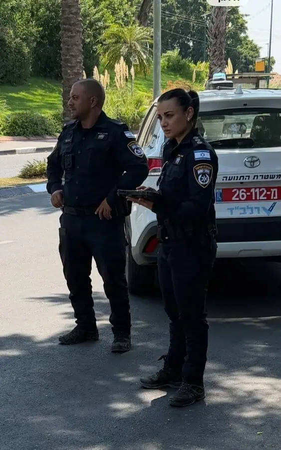 מבצע אכיפה ביהוד מונוסון. צילום: דוברות המשטרה