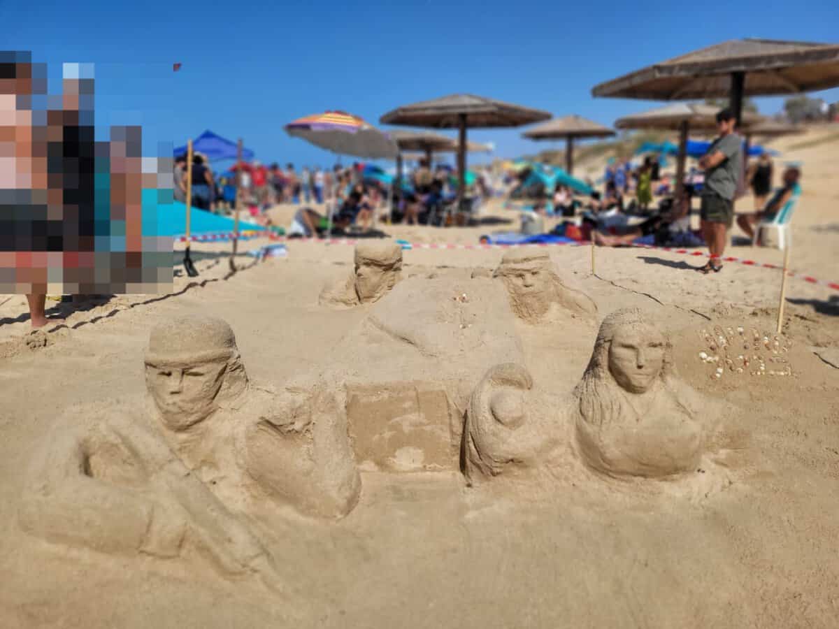 פסטיבל תחרות פיסול בחוף בגן הלאומי חוף פלמחים סוכות 2022 – אייל מיטרני רשות הטבע והגנים