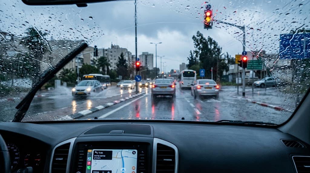 איך מכינים את הרכב לגשם