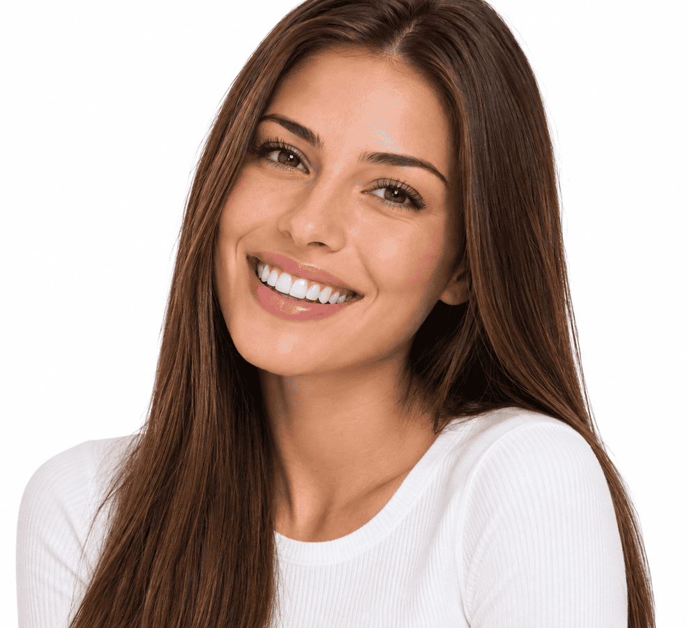 שילה כללית סמייל אילוסטרציה Bright White Studio Beauty Portrait