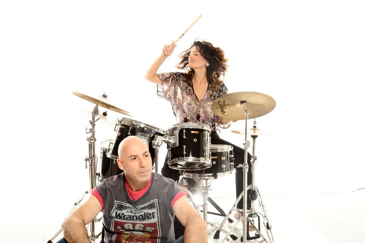 איריס ועופר פורטוגלי. צילום רונן אקרמן Iris & Ofer drums