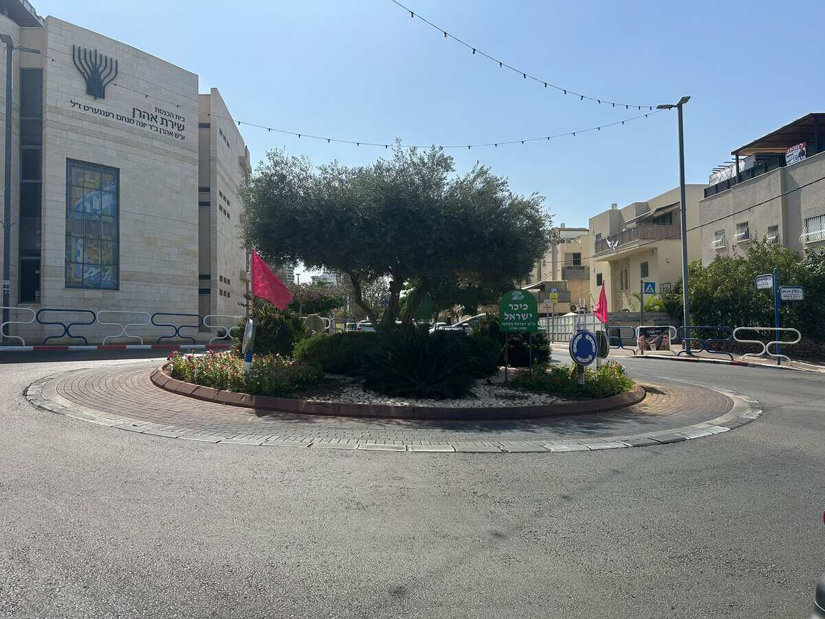 גבעת שמואל נצבעת בוורוד. צילום: עיריית גבעת שמואל